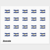 Autocollant de drapeau de l'atoll Johnston (Feuille)