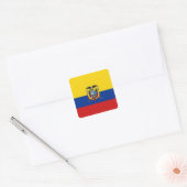 Autocollant de drapeau de l'Equateur (Enveloppe)