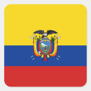 Autocollant de drapeau de l'Equateur
