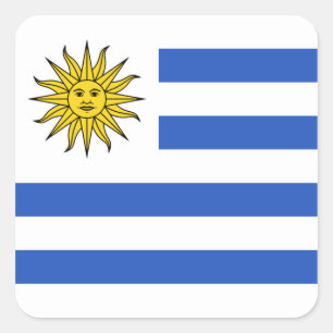 Autocollant de drapeau de l'Uruguay