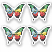 Autocollant de drapeau de papillon de queue d'Ethi (Recto)