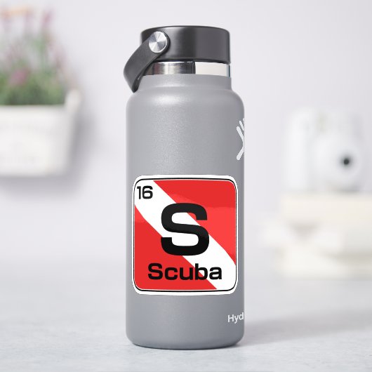 Autocollant de drapeau de plongée en scaphandre ta (HydroFlask)