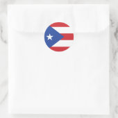 Autocollant de drapeau de Porto Rico (Sac)