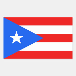Autocollant de drapeau de Porto Rico