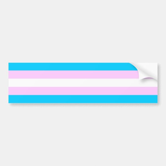 Autocollant de drapeau de transsexuel (Devant)