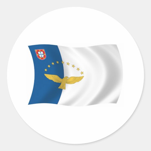 Autocollant de drapeau des Açores (Devant)