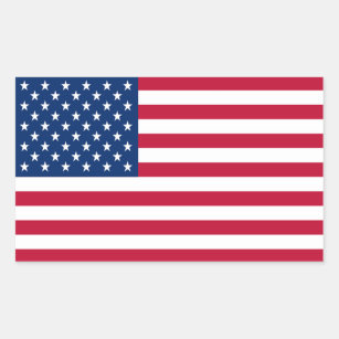 Autocollant de drapeau des Etats-Unis d'Amérique