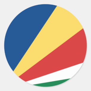 Autocollant de drapeau des Seychelles