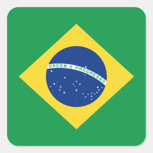 Autocollant de drapeau du Brésil