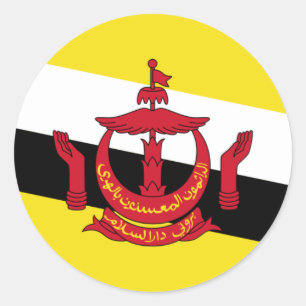 Autocollant de drapeau du Brunei