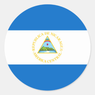 Autocollant de drapeau du Nicaragua