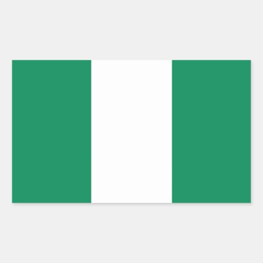 Autocollant de drapeau du Nigéria (Devant)