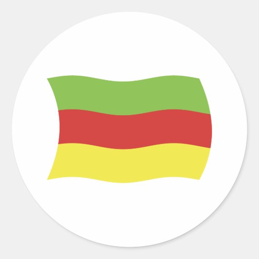 Autocollant de drapeau du peuple Bodo (Devant)