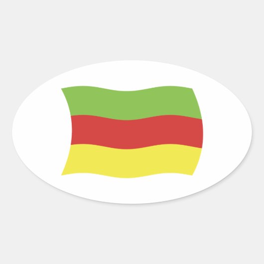 Autocollant de drapeau du peuple Bodo (Devant)