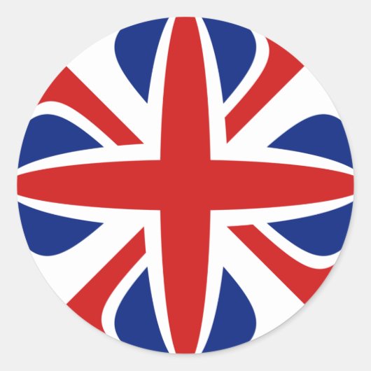 Autocollant de drapeau fisheye britannique (Devant)