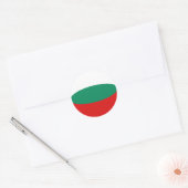 Autocollant de drapeau fisheye Bulgarie (Enveloppe)