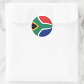 Autocollant de drapeau fisheye d'Afrique du Sud (Sac)