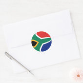 Autocollant de drapeau fisheye d'Afrique du Sud (Enveloppe)