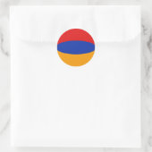 Autocollant de drapeau fisheye d'Arménie (Sac)