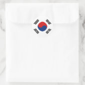 Autocollant de drapeau fisheye de Corée du Sud (Sac)
