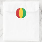 Autocollant de drapeau fisheye de Guinée-Conakry (Sac)