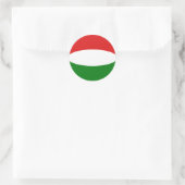 Autocollant de drapeau fisheye de Hongrie (Sac)