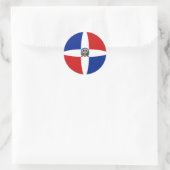 Autocollant de drapeau fisheye de la République do (Sac)