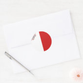 Autocollant de drapeau Fisheye de Malte (Enveloppe)