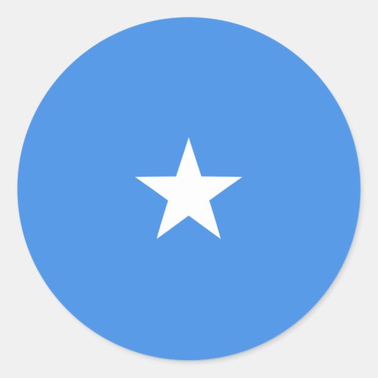 Autocollant de drapeau fisheye de Somalie (Devant)