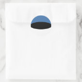 Autocollant de drapeau fisheye d'Estonie (Sac)