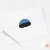 Autocollant de drapeau fisheye d'Estonie (Enveloppe)
