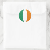Autocollant de drapeau Fisheye d'Irlande (Sac)