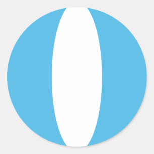 Autocollant de drapeau fisheye du Guatemala