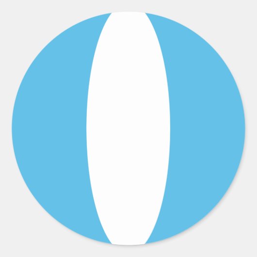 Autocollant de drapeau fisheye du Guatemala (Devant)