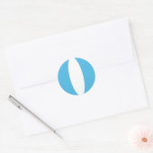 Autocollant de drapeau fisheye du Guatemala (Enveloppe)