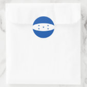 Autocollant de drapeau fisheye du Honduras (Sac)