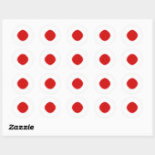 Autocollant de drapeau fisheye du Japon (Feuille)