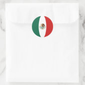 Autocollant de drapeau fisheye du Mexique (Sac)