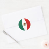 Autocollant de drapeau fisheye du Mexique (Enveloppe)