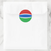 Autocollant de drapeau fisheye gambien (Sac)