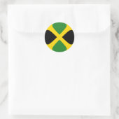 Autocollant de drapeau fisheye jamaïcain (Sac)