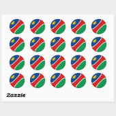 Autocollant de drapeau fisheye namibien (Feuille)