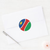 Autocollant de drapeau fisheye namibien (Enveloppe)