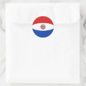 Autocollant de drapeau Fisheye Paraguay (Sac)