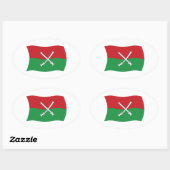 Autocollant de drapeau Li & Miao de Hainan (Feuille)