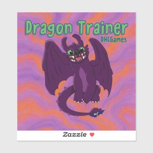 Autocollant de dresseur de dragons (Feuille)