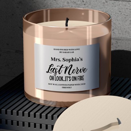 Autocollant de Étiquette de bougie Dernier de la n