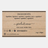 Autocollant de Étiquette de savon maison Kraft (Devant)