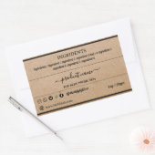 Autocollant de Étiquette de savon maison Kraft (Enveloppe)