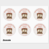 Autocollant de Étiquette d'oeuf rustique Coop Home (Feuille)